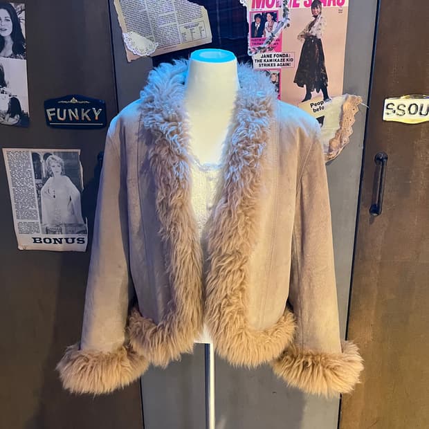 무스탕 퍼 코트