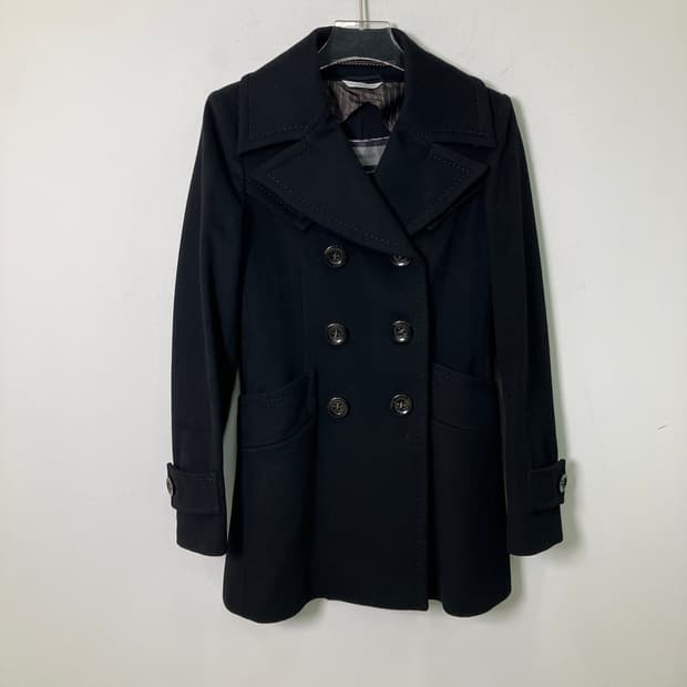 막스마라 스포츠막스 울 더블 버튼 피코트