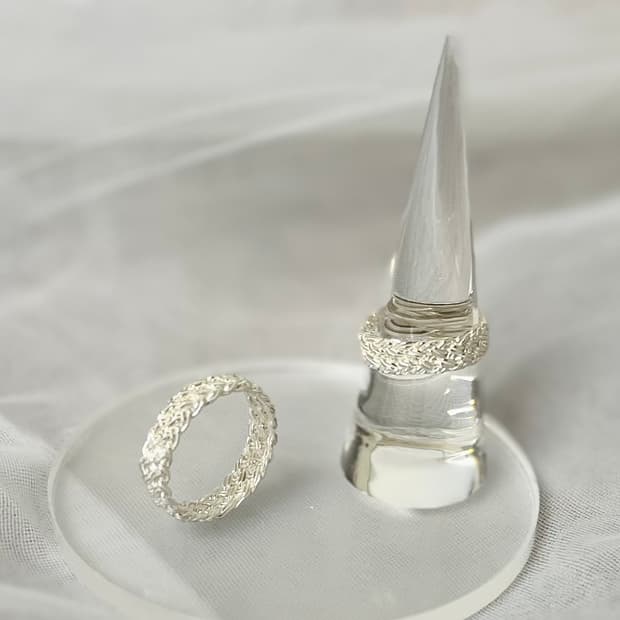 925silver 위빙반지