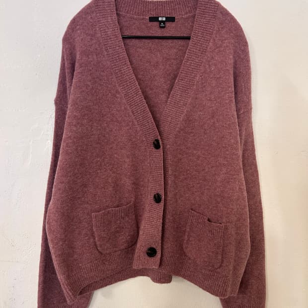 유니클로 가디건 여성 XL / 남성 착용 가능 (실측 참고)