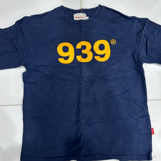 아카이브 볼드 반팔 네이비 S