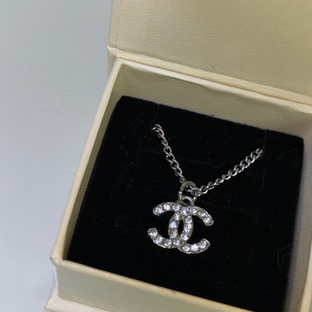샤넬 cc로고 업사이클링 목걸이