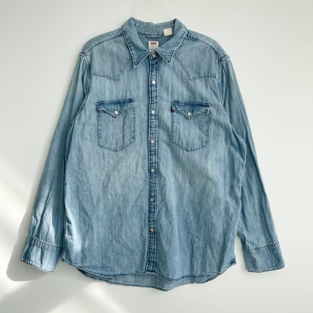 D2 리바이스 웨스턴 데님 셔츠  XL사이즈