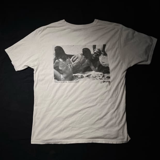 90s 올드 스투시 비키니걸 티셔츠