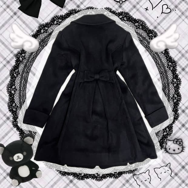 LODISPOTTO 리본 플레어 코트 히메갸루 리즈리사