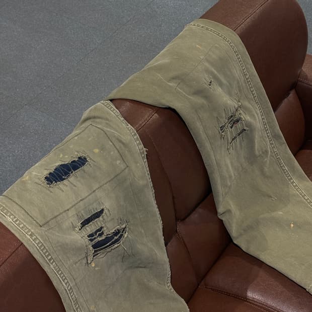 visvim veterans pants crash 1size 비즈빔