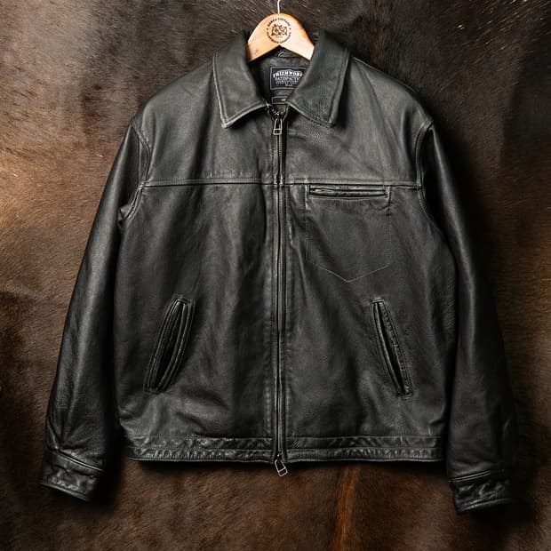 [105] 프리즘웍스 싱글 카우하이드 레더자켓  MO-2574 