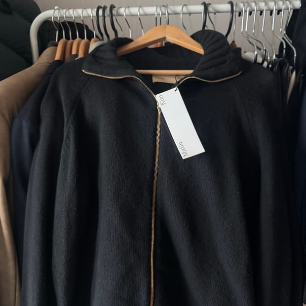 마뗑킴 SPELL POINT 니트 집업 M