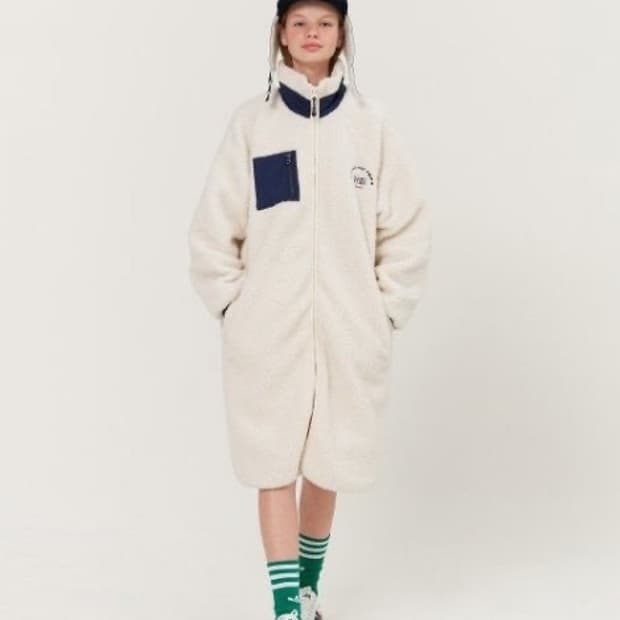 Oioi 롱 후리스 코트