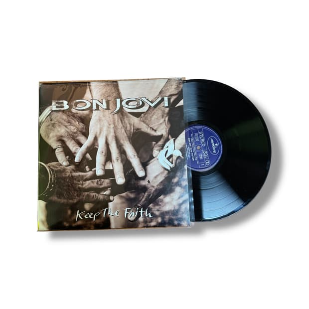본조비 Keep The Faith LP 바이닐 음반  