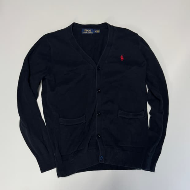 여성 폴로 랄프로렌 투 포켓 코튼 가디건 M