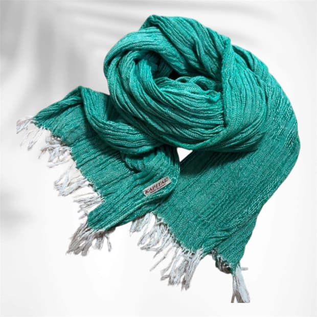 (착샷o) Kapital Turquoise 터콰이즈(터키석) 그린 머플러