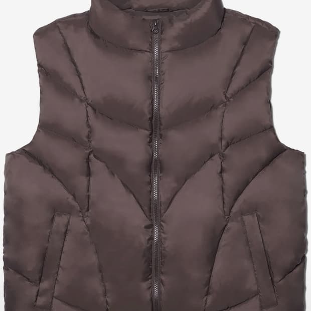 노메뉴얼 브라운 패딩베스트