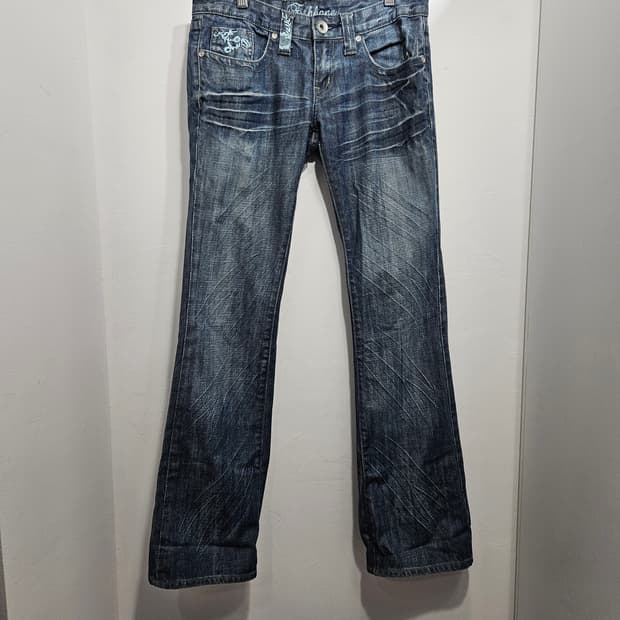 피쉬본 데님팬츠 28