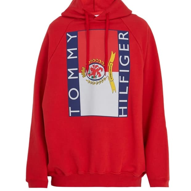 (M)베트멍 타미힐피거 후드티 레드