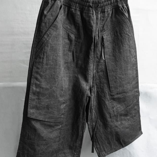 [M] blackmerle fatigue shorts / ink coat