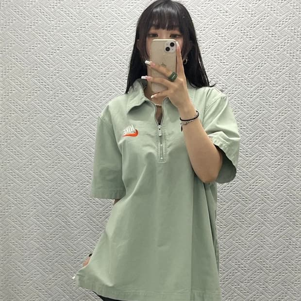 나이키 캐주얼 워크웨어 피스타치오 그린 카라 반팔티 XL C13574
