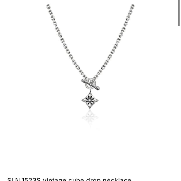 (구성품 모두 포함) 스쿠도 빈티지 목걸이 50cm / SLN.1523S