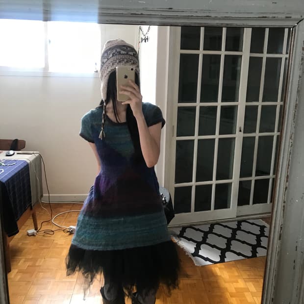 vintage pattern knit