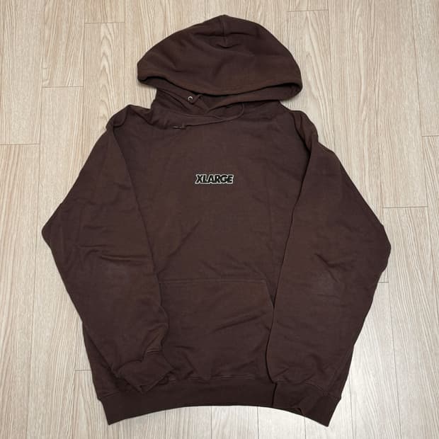 L) Xlarge 후드 브라운