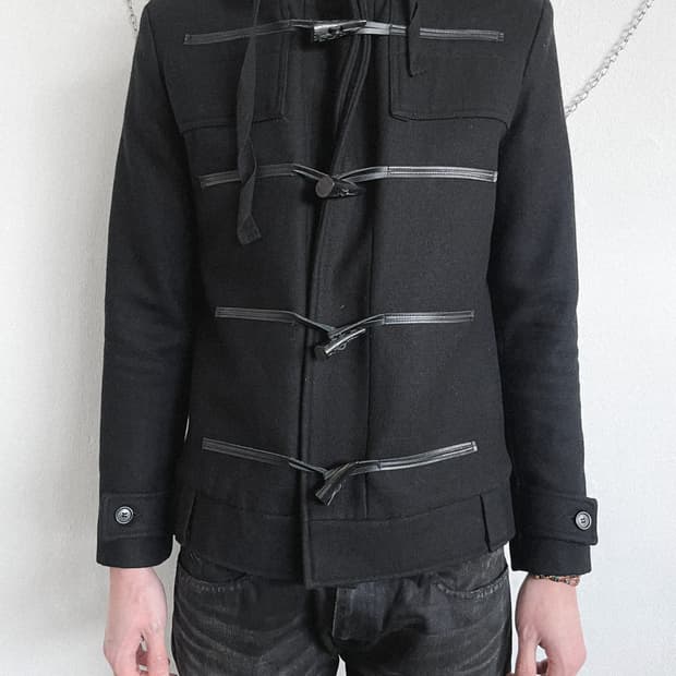 [46,48]닐 바렛 나폴레옹 토글 크롭 후드코트