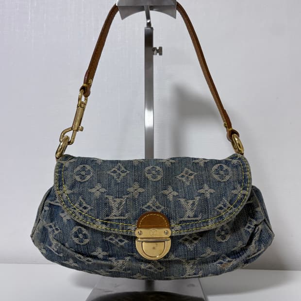 루이비통 데님 플리티백