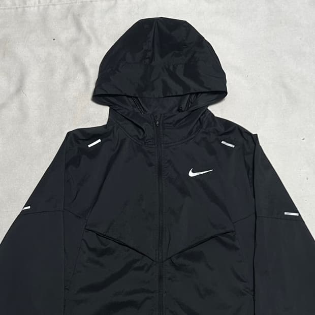 L 나이키 러닝 블랙 후드 바람막이