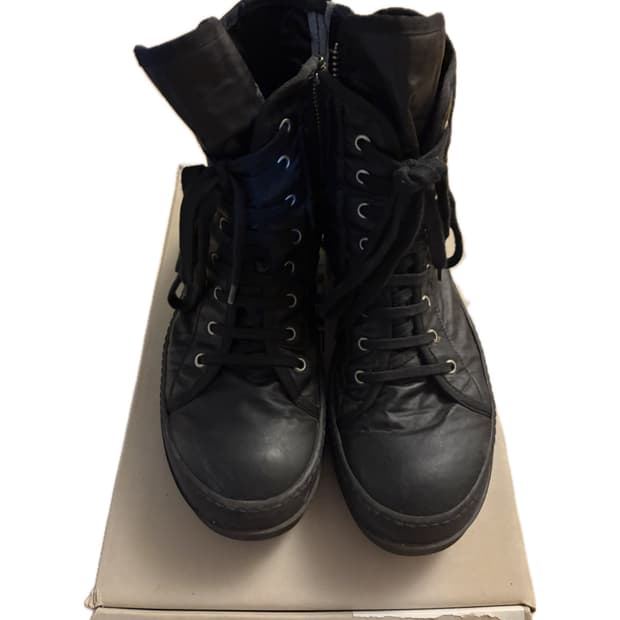Rick Owens Ramones high Triple Black