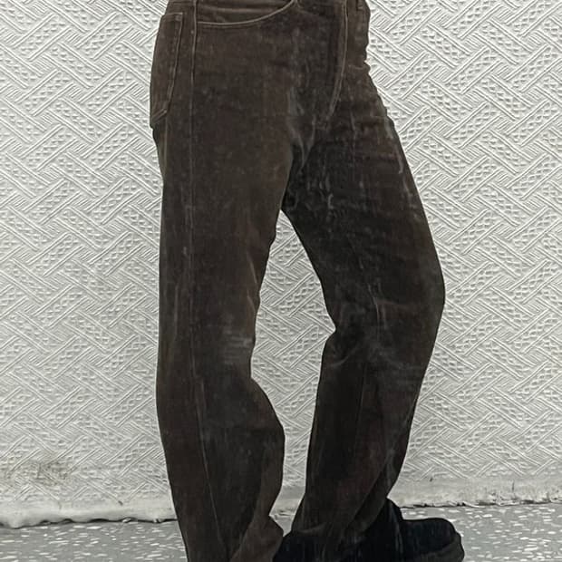 랭글러 레트로 90's 코듀로이 골덴 브라운 바지 31인치 C06833