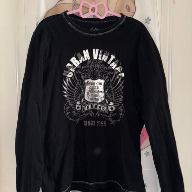 빈티지 롱슬리브 갸루 펑크 그런지