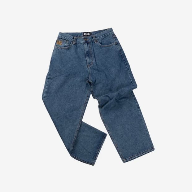 이알티알 데님 팬츠 바지 블루
