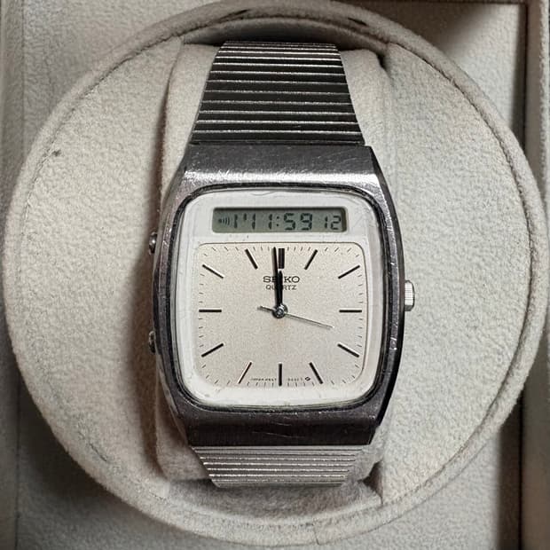 80s 세이코 H557-5320 빈티지 쿼츠 시계
