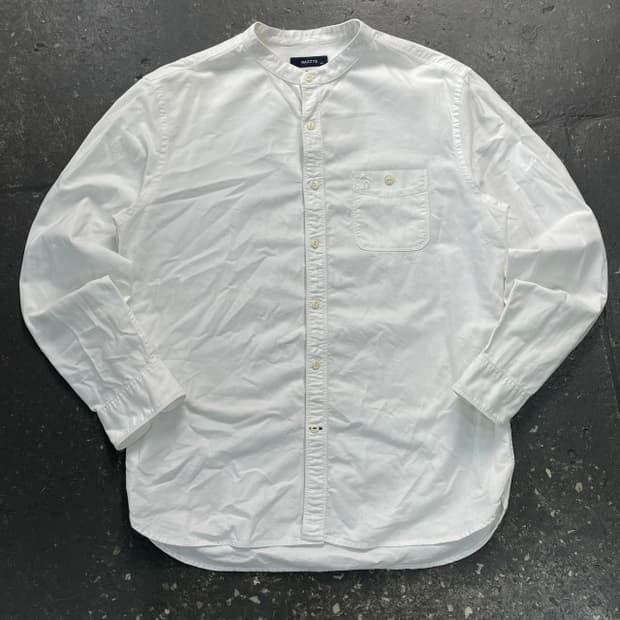 100 헤지스 차이나 화이트 셔츠