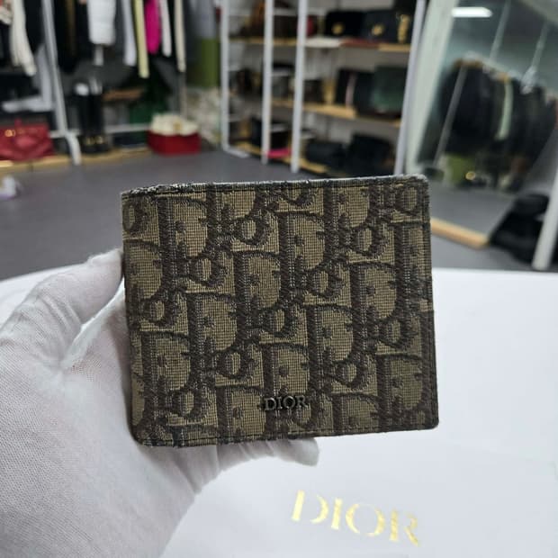 [정품] 디올 오블리크 반지갑