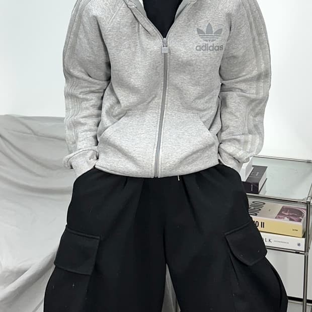아디다스 올그레이 파이어버드 후드집업 100