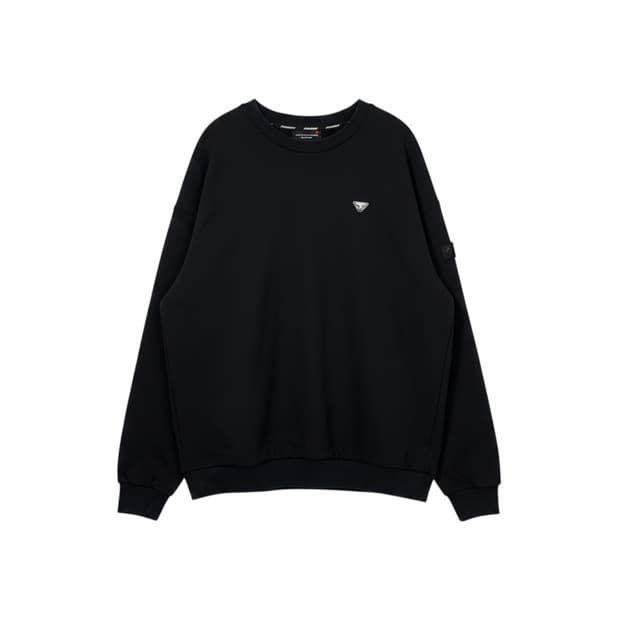 (3XL) 다이나핏 와펜 기모 맨투맨 블랙