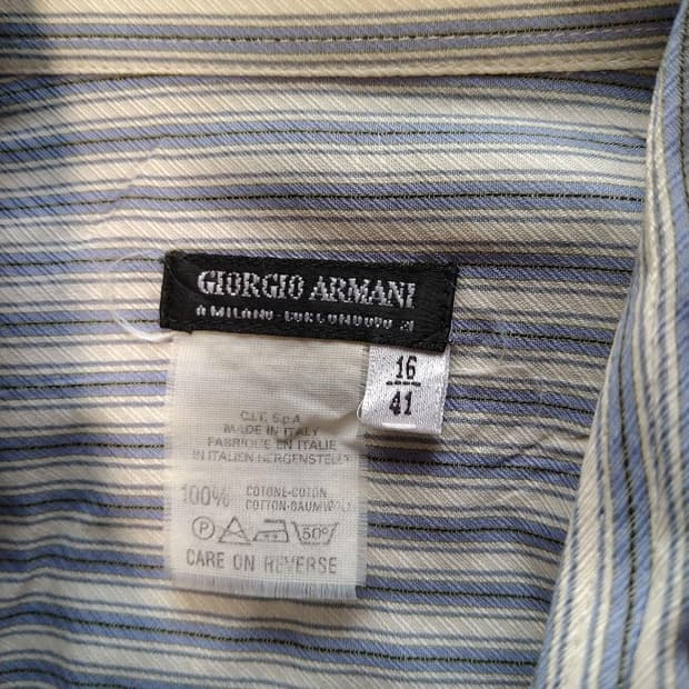 조르지오 아르마니 BORGO 21 스트라이프 셔츠