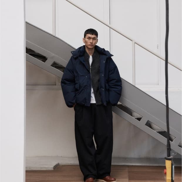 자바나스_원턱 와이드 헤비 스웨트 팬츠_블랙