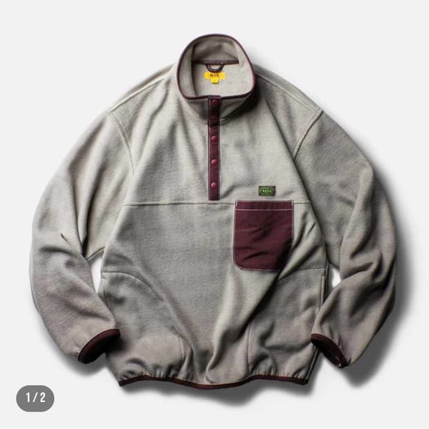 더레스큐 25fw 완판 플리스 후리스 샌드타우페 XL TheResQ