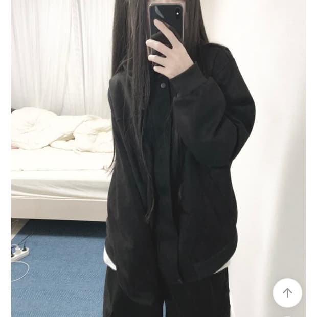 오버핏 하이넥 스웨이드 자켓 블루종 점퍼 블랙 긱시크 무채색 징케 검정