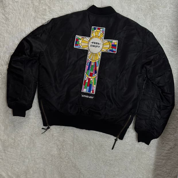 FEEL ENUFF 블랙 봄버 자켓 L