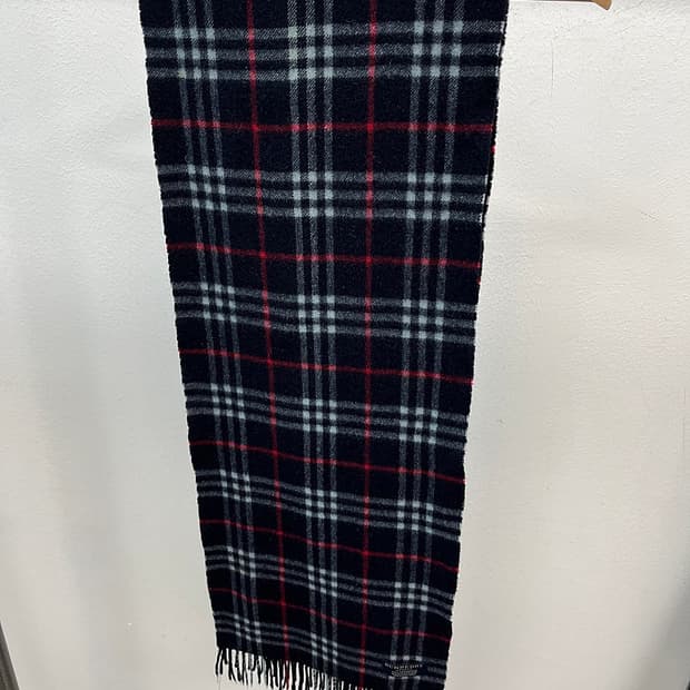 버버리 네이비 캐시미어 머플러 