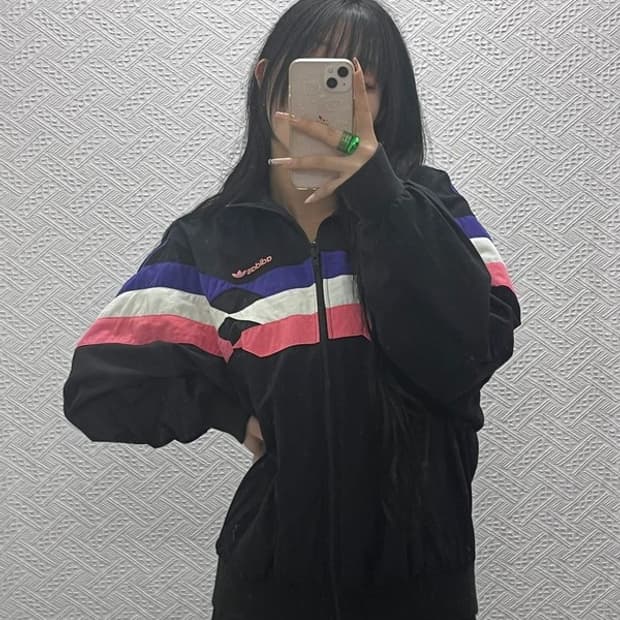 아디다스 올드스쿨 90's 가오리핏 바람막이 자켓 105 C08334