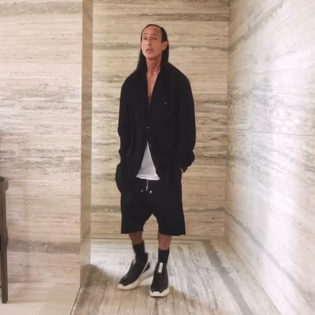 릭오웬스 점보 컷아웃 아우터셔츠