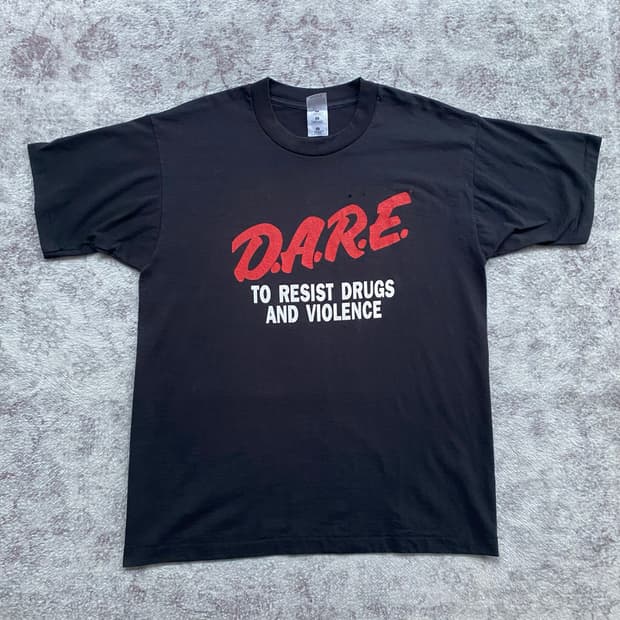(L) 90s 빈티지 DARE 티셔츠