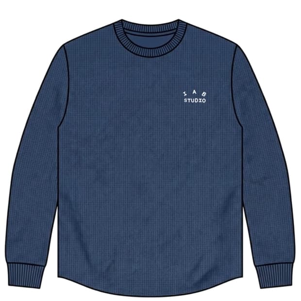 아이앱 스튜디오 아이앱 와플 롱슬리브 네이비 L 판매합니다