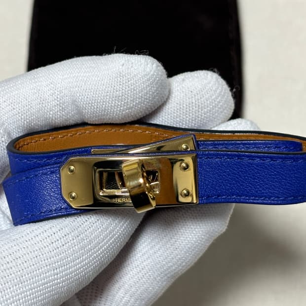 [T3] 에르메스 켈리 더블투어 금장 팔찌 