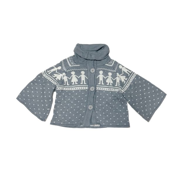 눈꽃송이 버튼 목폴라 케이프