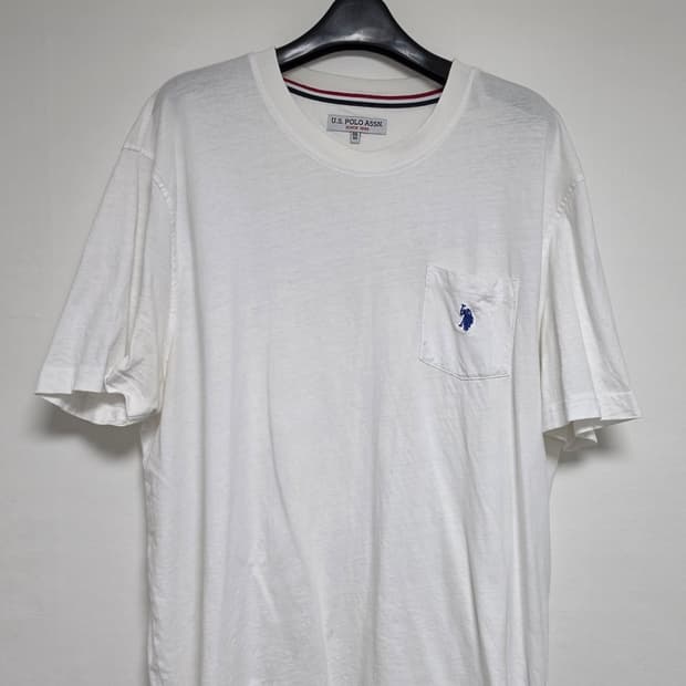U.S. POLO ASSN. 포켓 반팔 티셔츠 화이트