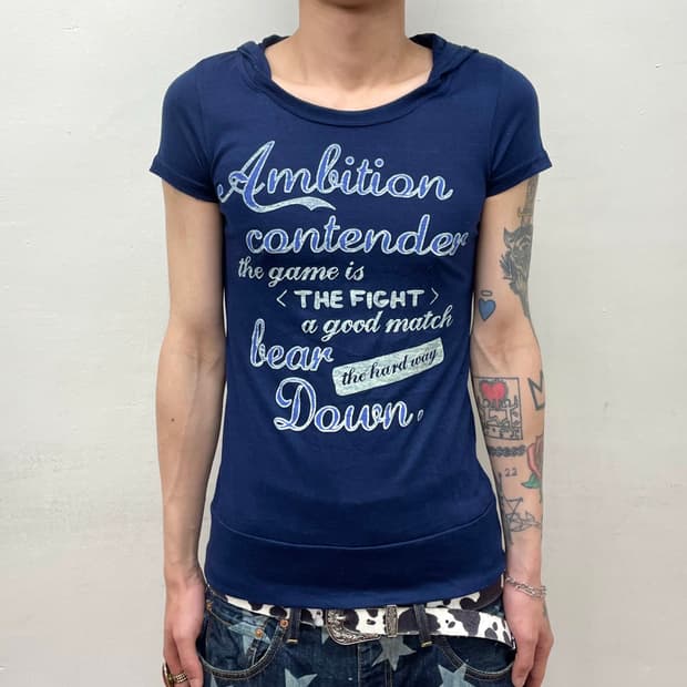 Navy Ambition Hoodie T-shirt